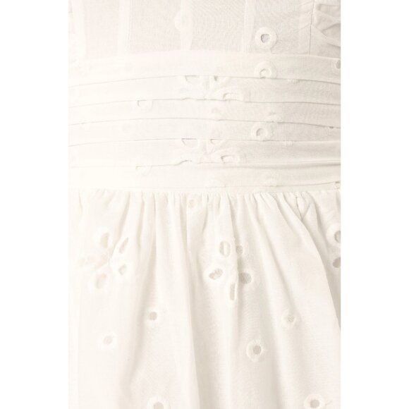 PETAL & PUP NWT SELDA FRILL SLEEVE MINI DRESS – WHITE SIZE MEDIUM - Picture 7 of 11